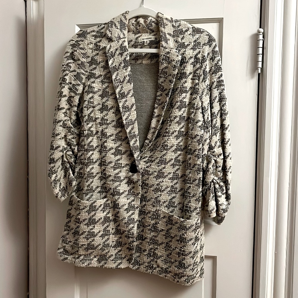 Houndstooth blazer Max Studio size M